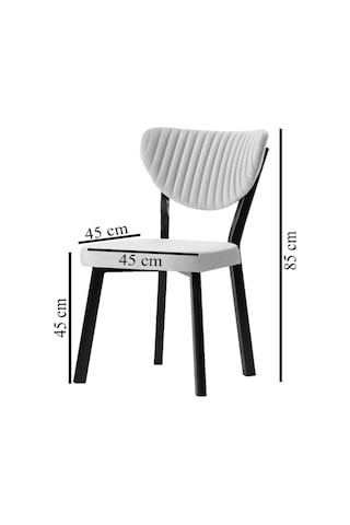 Parla Mutfak Sandalyesi Yemek Odası Bahçe Balkon Otel Restoran Kafe Sandalyesi - 6 Adet - Cappucino Cappuccino