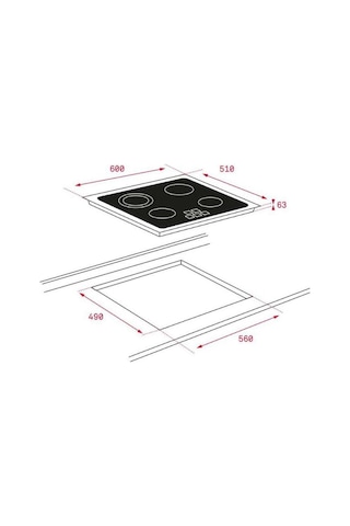 Teka HE 715 SS - TZ 6415 - DF 60 Inox Elektrikli Ankastre Set