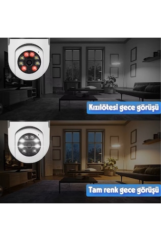 Duy Girişli Kablosuz Ampul Kamera