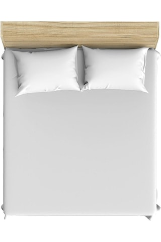 Teks Pamuklu Beyaz 180x200+2x50x70 Battal Boy Lastikli Çarşaf Takımı