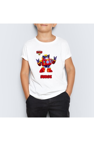 Brawl Stars Surge Baskılı Çocuk Tişört T-Shirt MR-02 Beyaz Brawl Stars Surge Baskılı Çocuk Tişört T-Shirt MR-02 Beyaz