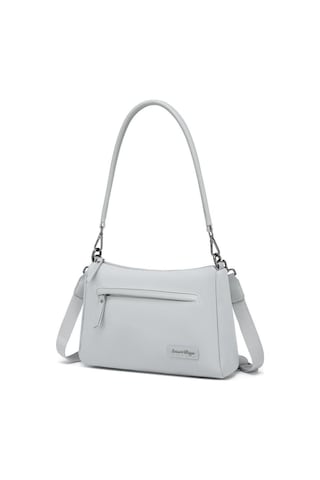 Smart Bags Twill Dimi Kumaş Kadın Omuz Çantası 3325 Gri