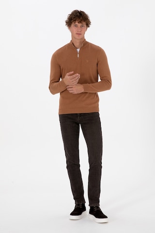 U.S. Polo Assn. Erkek Kahverengi Slim Fit Jean Pantolon 50308299-DN0031
