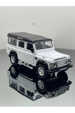 Land Rover 1:32 Ölçek Metal Çek Bırak Model Araba 12 Cm - Beyaz