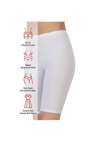 Beyaz Mı Emay 1431 Modal Cotton Dizüstü Tayt Beyaz