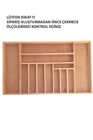 Kaşıklık 75 X 45 Cm. Ahşap Kaşıklık Ve Servis Gereçleri Düzenleyici Organizer