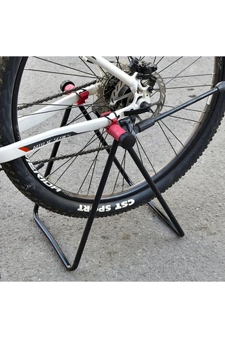 Motion003 1 Adet Siyah U Sekilli Bisiklet Tamir Rafi Tasinabilir Abs Dag Bisikleti Destek Standi Tekerlek Hizalama Araci Bisiklet Bakimi Ve Ayarlari İcin Zemin Standi Garaj Veya Acik Hava Kullanimi Siyah