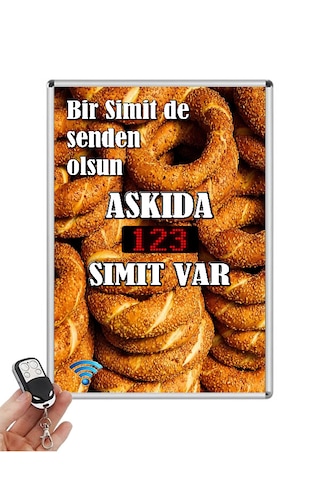 Askıda Simit Led Sayıcı Uzaktan Kumandalı Askıda Simit Led Sayıcı Uzaktan Kumandalı