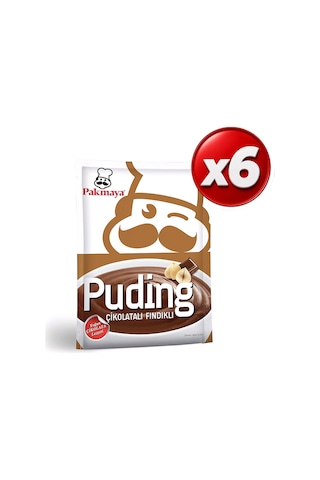 Pakmaya Puding Çikolatalı-fındıklı 125 Gr X 6 Adet