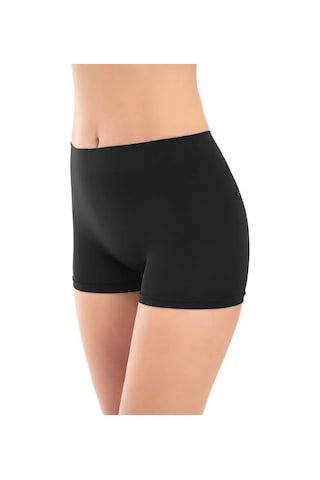 Cottonhill Premium - Kadın Siyah Ultra-rahat Seamless Boxer Siyah