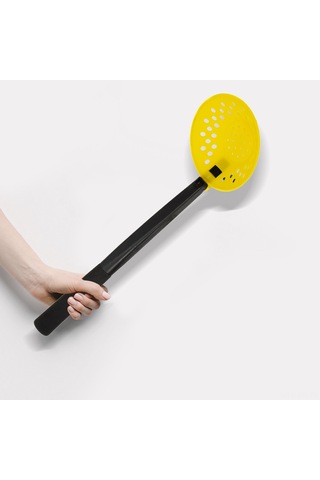 Xiyyadms Sarı Abs+eva Kış Balıkçılığı Buz Kazma Kaşığı - Düz Saplı, 360x107mm, 48g