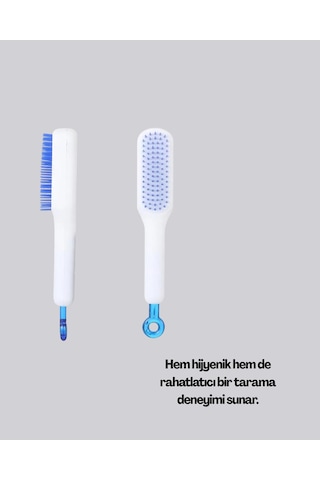 Kendini Temizleyen Ergonomik Saç Tarağı Abs Gövde Silikon Diş Belirtilmemiş 48456708