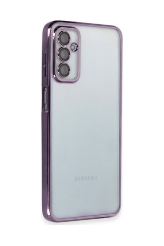 Galaxy M23 Kılıf Razer Lensli Silikon - Mor