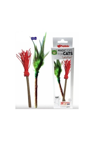 Matatabi Cats Tüylü Çubuk ve Süpürge 18 CM Yeni Nesil Kedi Oyuncağı