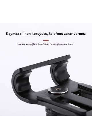 Bisiklet Alüminyum Alaşımlı Sa Telefon Tutacağı, Bisiklet Ve Motosiklet Navigasyon Standı Black