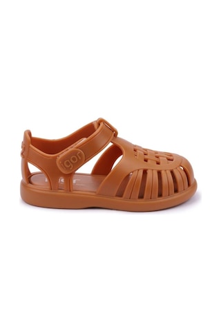 İgor S10271-215 Tobby Solıd Unisex Çocuk Sandalet Caramel 20-29 Turuncu