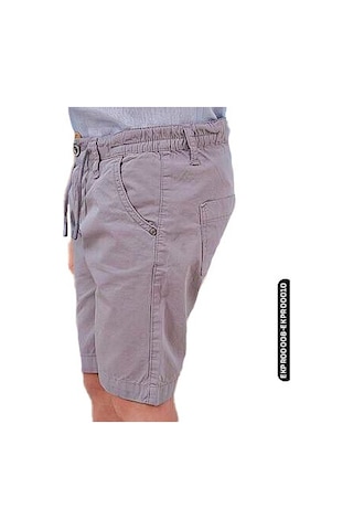 Xo Kids Erkek Çocuk Pamuklu Beli Lastikli Kordonlu Regular Bermuda Şort 4-8 Yaş 379789 Ekpr00008 Gri