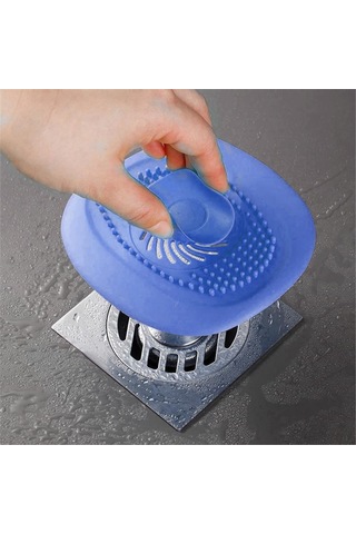 Kötü Koku Önleyici Su Sızdırma Ped Gri Ve Silikon Gider Süzgeci