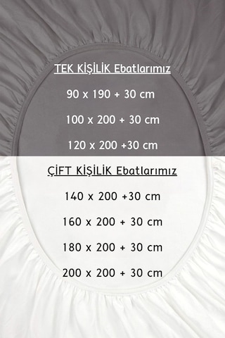 Antrasit Renkli %100 Pamuklu Penye Kumaş Fitted Lastikli Çarşaf Antrasit