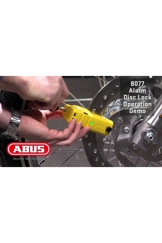 Abus 8077 2.0 Granti Detecto Xplus Balck Alarmlı Disk Kilidi