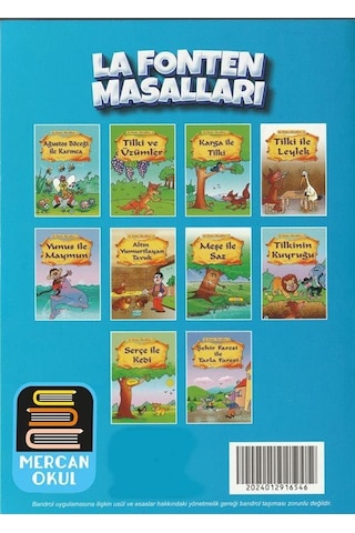1. Sınıf Okuma Seti La Fonten Masalları 10 Kitap + Değerlendir...