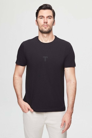 D's Damat Regular Fit Siyah Baskılı %100 Pamuk T-shirt 2EC14ORT05214 Siyah