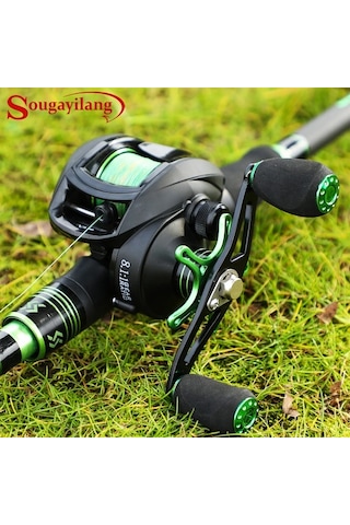 Motion003 Sougayilang Sağ El Baitcasting Makarası 12+1bb Antikorozif Antisalute 8.1:1 Yüksek Hız 8kg 17.6lbs Maksimum Sürükleme Karbon Fiber Alüminyum Gövde Tatlısu Tuzlu Su Uyumlu