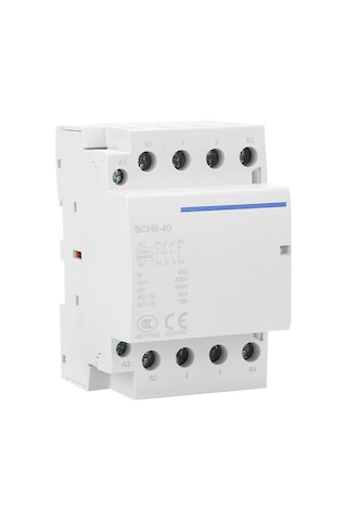 Vkemall Ev Kullanıma Uygun 4p 40a Ac Kontakörü, 2no2nc, 230v, Gürültüsüz, Güvenli Yalıtım, Kolay Kurulum