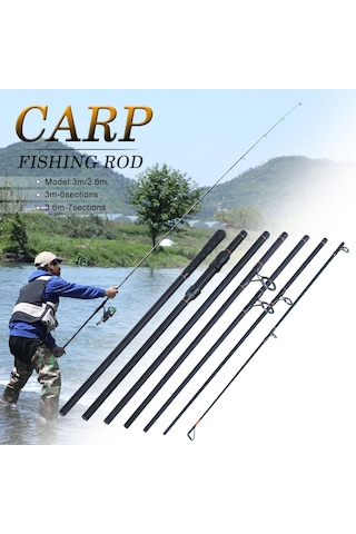 MSO High Quality 3.6M Karbon Fiber 7 Parça Olta Kamış