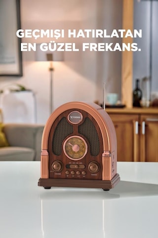 Torima D-58 Nostalji Radyo Kablosuz Bluetooth Hoparlör