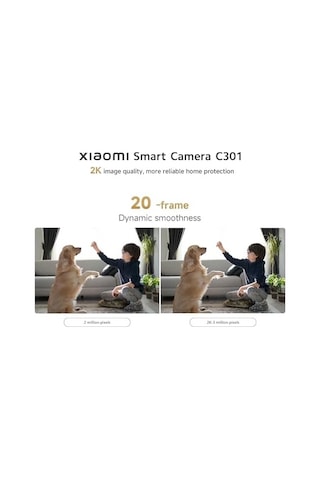 Xiaomi Smart Camera C301 2k 360 Derece Gece Görüşlü Ip Wi -fi Güvenlik Kamerası Xiaomi