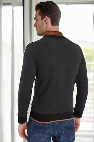 1021 Dewberry Erkek Sweatshırt-koyu Balıksırtı Antrasit Koyu Balıksırtı Antrasit