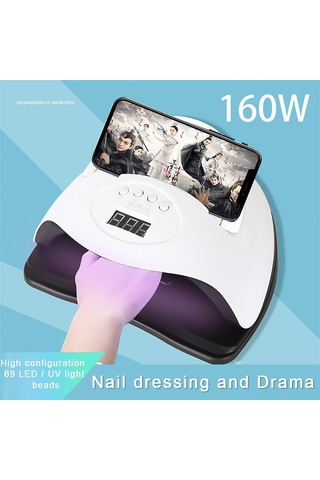 Skycity X9 Max Akıllı Fototerapi Cila Kurutma Lambası, 69 Led Işık Kaynağı, Hareket Algılama, Dört Zamanlama Modu, Manikür Aracı