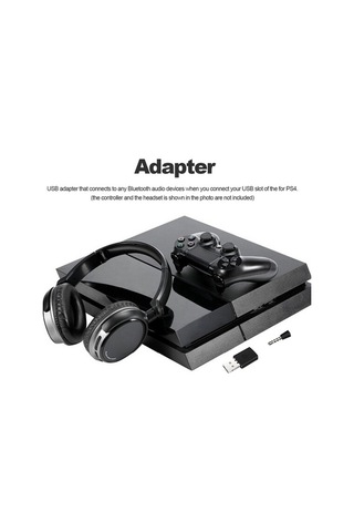 Pazly Ps4 Kablosuz Bluetooth Kulaklık Adaptörü Mikrofonlu, Kolay Kurulum, Taşınabilir