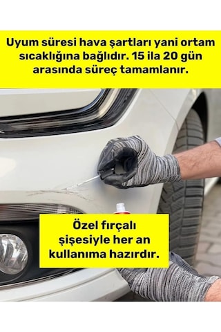Flea Market Toyota Corolla Super White Opak Beyaz 040 Profesyonel Çizik Ve Taş Izi Giderici Rötuş Boyası 30ml, Tc04