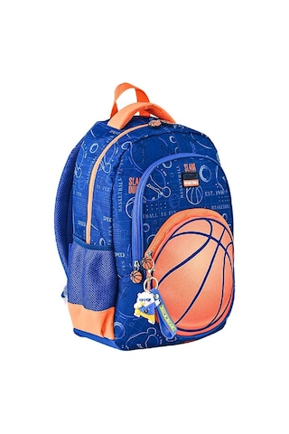 Muggle 3 Bölmeli Basketball Okul Sırt Çantası Mavi Mu-5880 Mavi