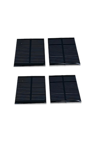 4 Adet Mini Solar Güneş Paneli 2v 200 Ma Monokristal Mini Solar