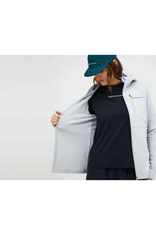 Peak Performance W Traıl Polartec Zıp Hood Kadın Günlük Sweatshirt G80183090t Beyaz