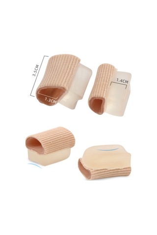 4 Çift Fiber Viskon Parmak Ayırıcı Halluks Valgus Düzeltici