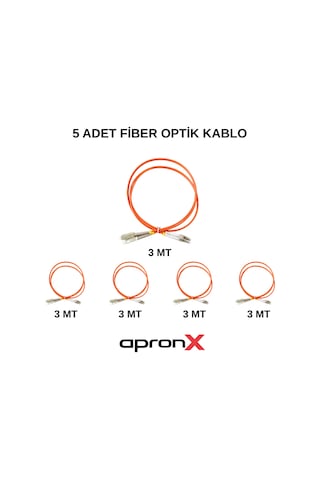 3 Metre Sc-lc Mm Om2 50/125 Dx Patch Kablo Patch Cord 5 Adet