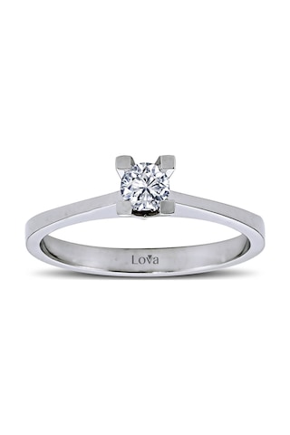 Lova E Renk 0,20 Karat Pırlanta Tektaş Yüzük - 1040002