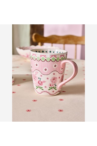 Pembe Stoneware Kupa 375 Ml