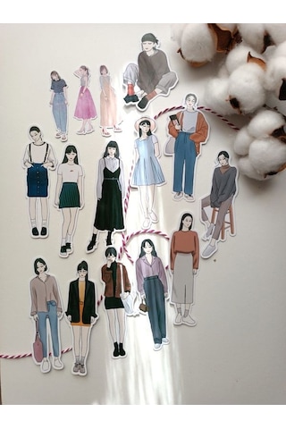 Girls Kız Büyüklü Küçüklü Sticker Set