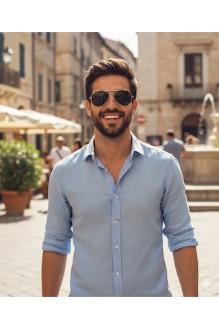 Esrada Aron 3025 04 Erkek Güneş Gözlüğü 62-16-143 Altın