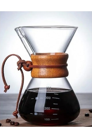 Filtre Kahve Demliği 400 ML Şeffaf