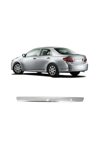 Toyota Corolla Uyumlu 2006-2009 Krom Bagaj Çıtası Paslanmaz Çelik