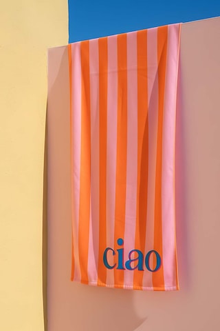 Ciao Çizgili Çift Taraflı Plaj Havlusu 70x150 Cm Çok Renkli