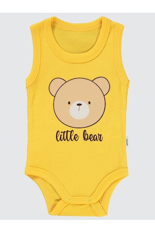 Civil Baby Erkek Bebek Çıtçıtlı Badi 1-36 Ay Hardal HARDAL