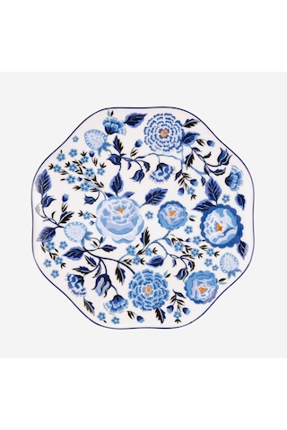 Mavi Porselen Yemek Tabağı 26,5 Cm
