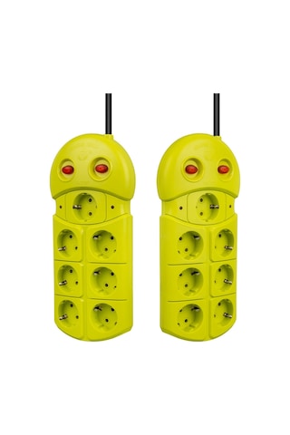 Vea Ve-970 7 Li 1.5 Metre Grup Priz Uzatma Kablosu 16 Amper 3860 Watt Isıya Dayanıklı Priz